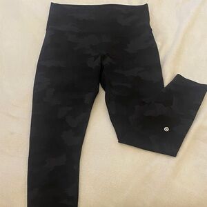 lululemon athletica Black Camouflage Leggings